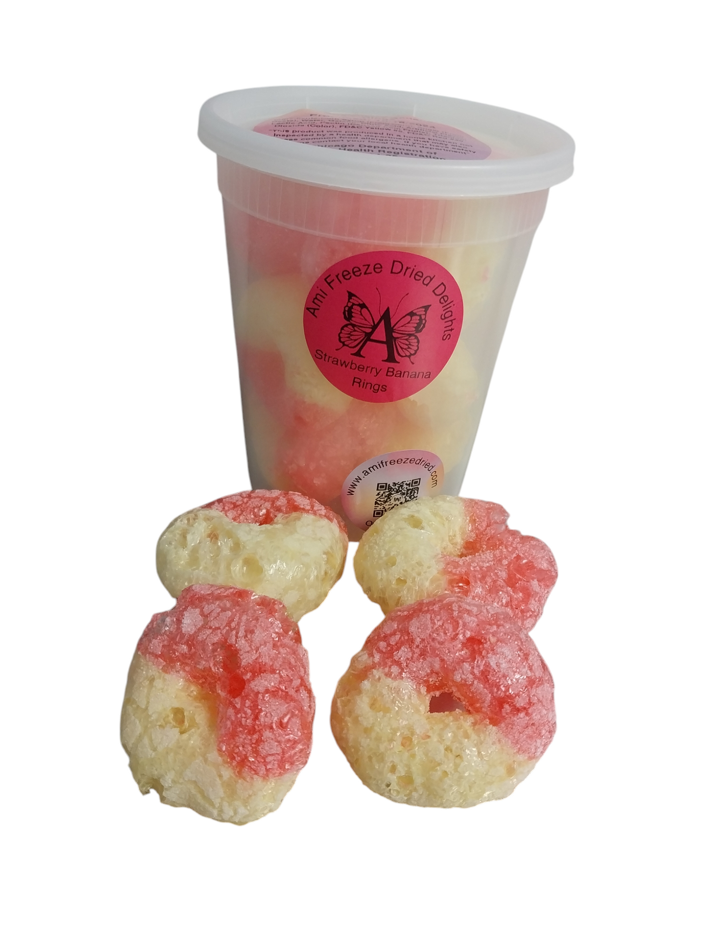 Freeze Dried Strawberry Banana Rings