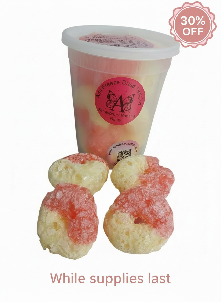 Freeze Dried Strawberry Banana Rings