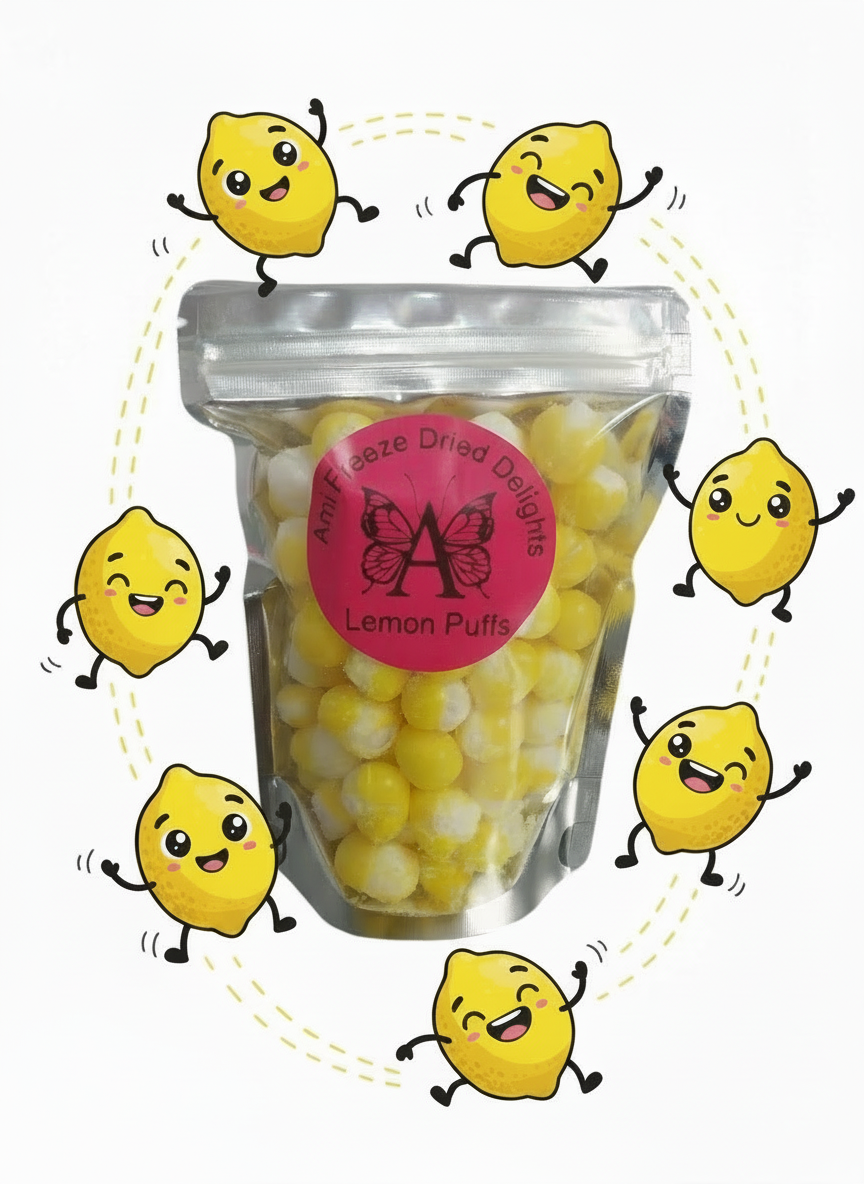 Freeze Dried Lemon Puffs